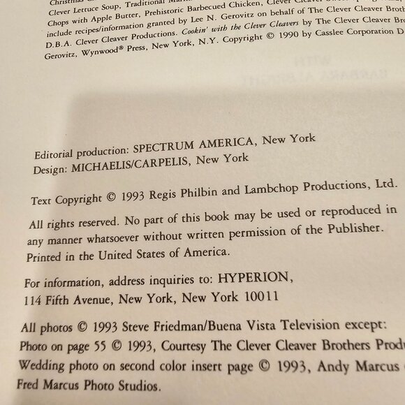 Vintage Cooking With Regis & Kathie Lee Softcover Cookbook - Picture 3 of 12